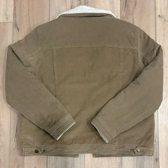 GUESS Corduroy Bomber With Sherpa Collar - Picture 5 of 5